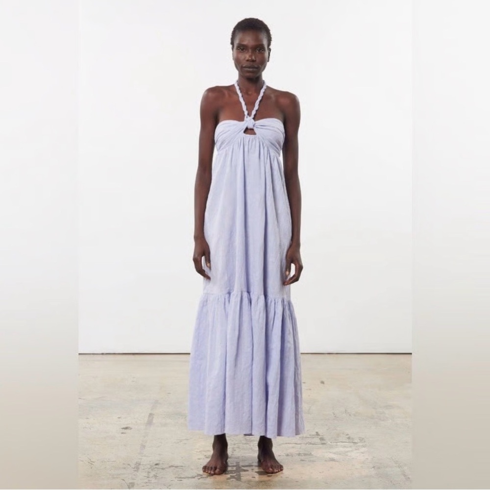 Mara Hoffman Light Purple Halter Maxi Dress
